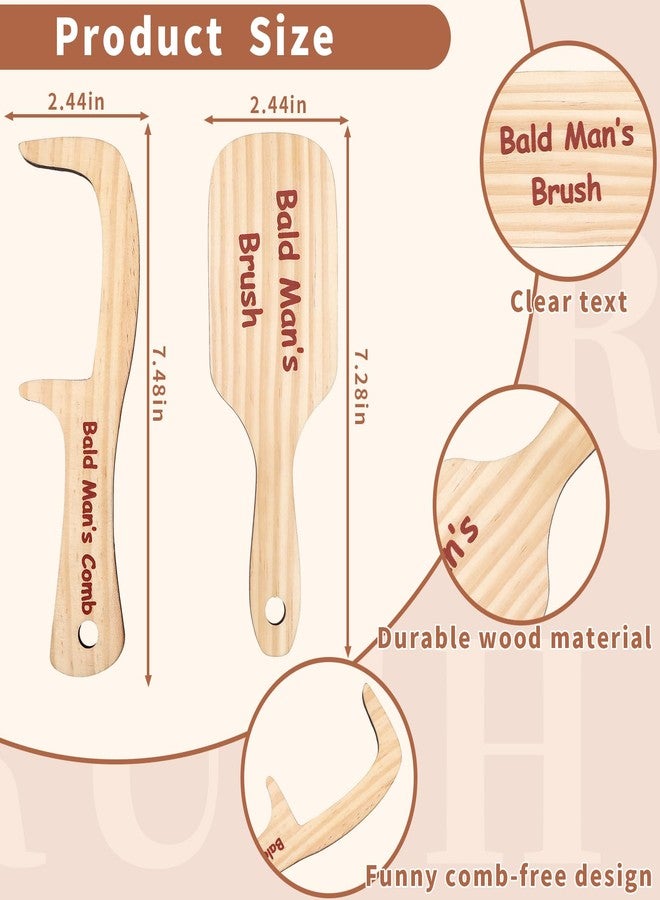 JULEASEL 2PCS Funny Bald Man's Comb Funny Gag Gift Fathers Day Prank Gift Hair Loss Comb for Bald Men Over The Hill Party Gift Birthday for Men - Image 2